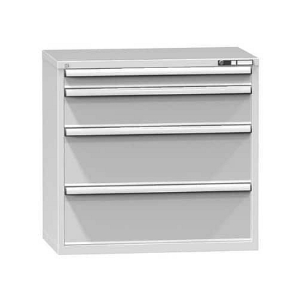 Zásuvková skříň ZC5, 1037 x 600 x 990 mm, šedá-šedá