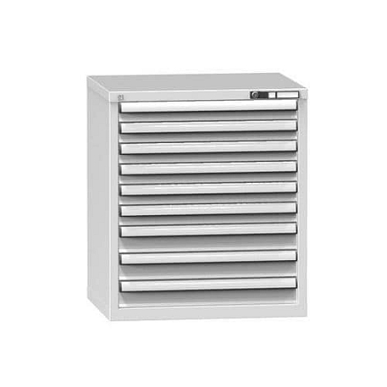 Zásuvková skříň ZD9, 731 x 600 x 840 mm, šedá-šedá