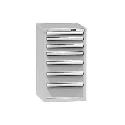 Zásuvková skříň ZE6, 578 x 753 x 990 mm, šedá-šedá