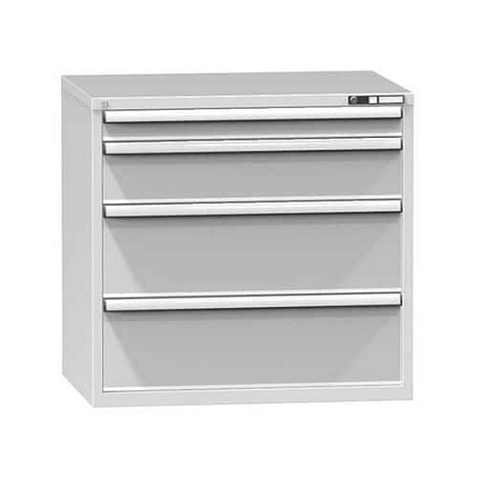 Zásuvková skříň ZG1, 1037 x 753 x 990 mm, šedá-šedá