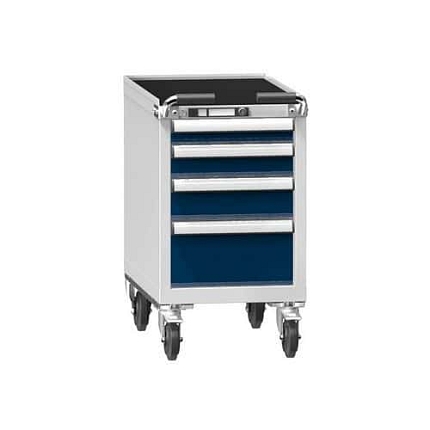 Dílenský vozík ZHM59-2, 19x36D, 442 x 753 x 810 mm, šedá-tmavě modrá