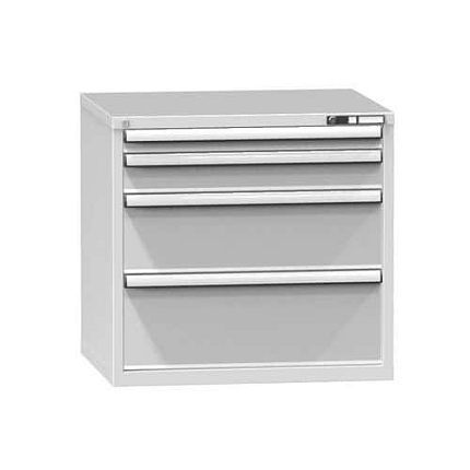 Zásuvková skříň ZK4, 884 x 753 x 840 mm, šedá-šedá