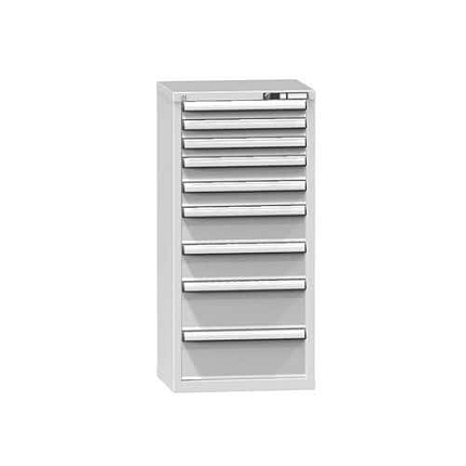 Zásuvková skříň ZN4, 578 x 464 x 1215 mm, šedá-šedá