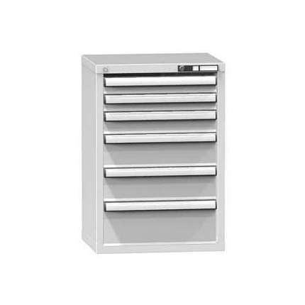 Zásuvková skříň ZN7, 578 x 464 x 840 mm, šedá-šedá