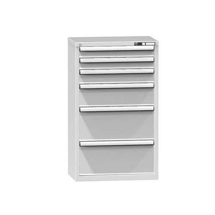 Zásuvková skříň ZP5, 731 x 464 x 1215 mm, šedá-šedá