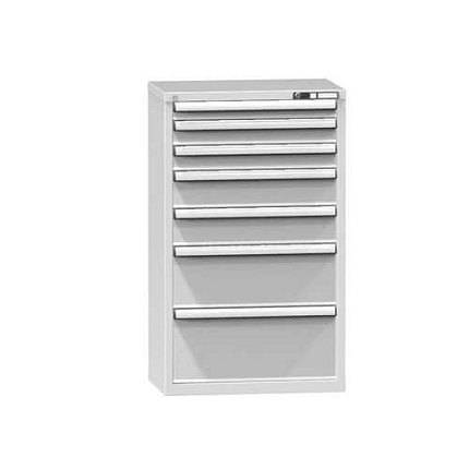 Zásuvková skříň ZP6, 731 x 464 x 1215 mm, šedá-šedá