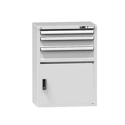 Zásuvková skříň ZP2, 731 x 464 x 990 mm, šedá-šedá