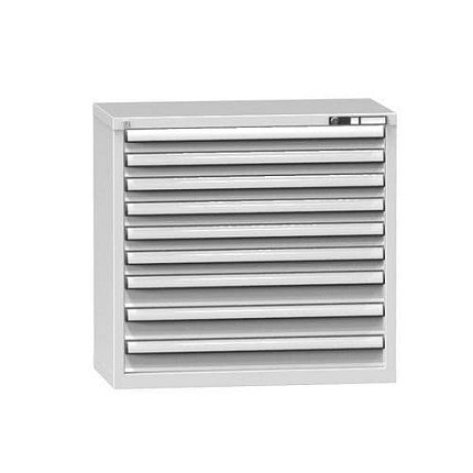 Zásuvková skříň ZR9, 884 x 464 x 840 mm, šedá-šedá