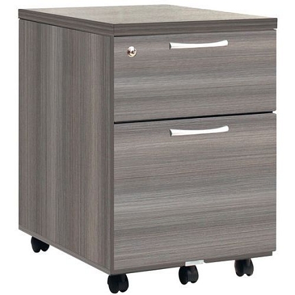 Pojízdný zásuvkový kontejner Manutan Expert, 60 x 42 x 69 cm, 2 zásuvky, cedr