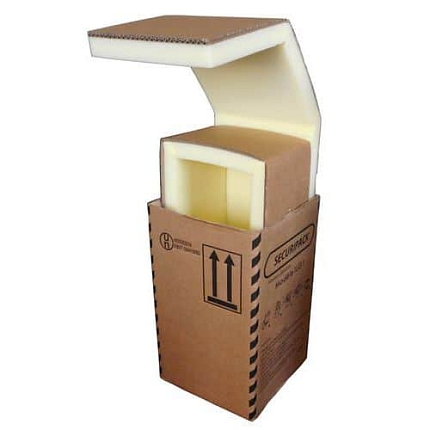 Kartonová krabice s pěnovou výplní Securipack, 21,2 x 21,2 x 30 cm