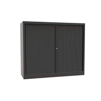 Skříň s roletou bez polic, 69 x 120 x 46 cm, antracit