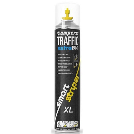 Sada 6 sprejů Traffic Extra Paint XL 750 ml, žlutá - Ampere System