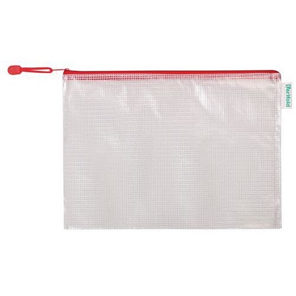 Uzavíratelná taška na zip Djois Tcollection, A4, červená