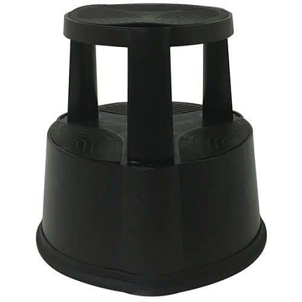 Plastové mobilní stupátko Novap, 2 stupně, černé