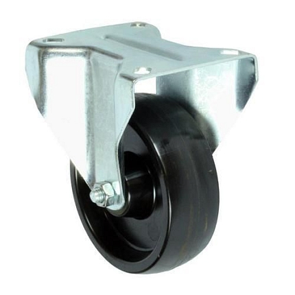 Fenolové transportní kolo s přírubou, průměr 100 mm, kluzné ložisko, teplotně odolné