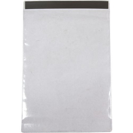 Informační kapsy Manutan, A4, magnetické, 10 ks