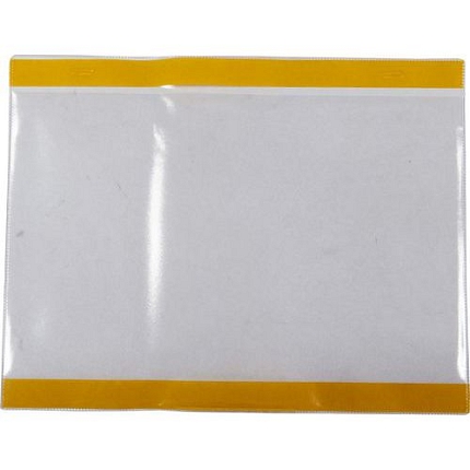 Informační kapsy Manutan, A4, samolepicí, 10 ks