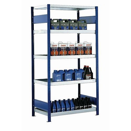 Regály s vanovými policemi