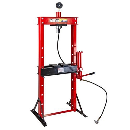 Dílenský lis s tlakoměrem