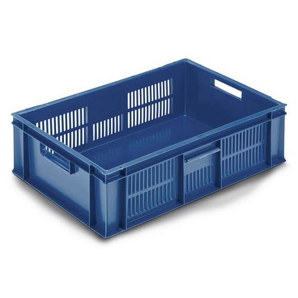 Stohovatelné plastové přepravky PP Manutan s perforovanými stěnami