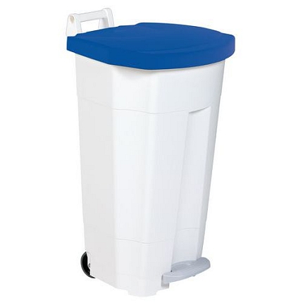 Plastový odpadkový koš Isaac, 90 l, modrý