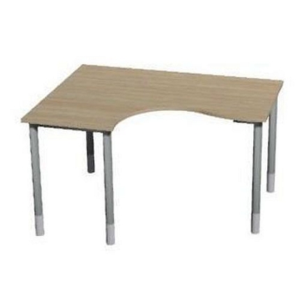 Rohové psací stoly Gemi, 160 (80) x 120 (65) x 70-90 cm, levé provedení