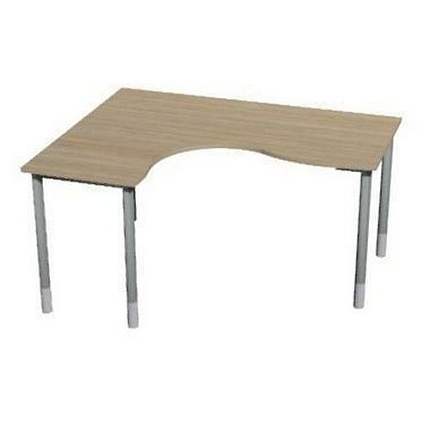 Rohové psací stoly Gemi, 180 (80) x 140 (65) x 70-90 cm, levé provedení