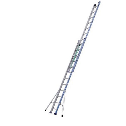 Výsuvný hliníkový žebřík s lanem Platinum 300 Tubesca-Comabi, 2 x 12 příček