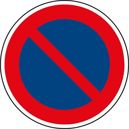 Dopravní značka Zákaz stání (B29)