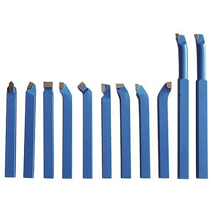 Soustružnické nože pro všechny typy soustruhů, 10 mm, sada - 11 ks