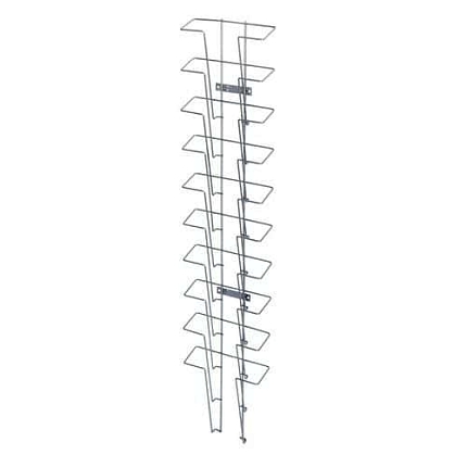 Závěsný držák na prospekty Manutan Expert, 10 přihrádek