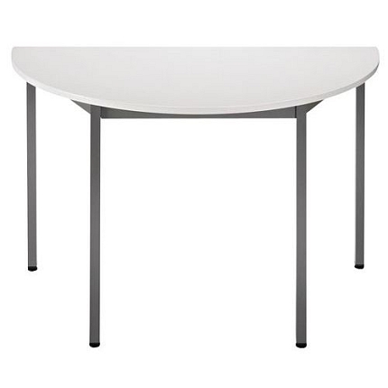 Půlkruhový jednací stůl Tyler, 120 x 74 cm