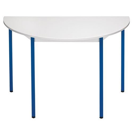 Půlkruhový jednací stůl Alex, 120 x 74 cm