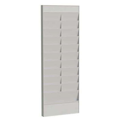 Nástěnný držák na prospekty Paperflow Work, 20 přihrádek, přídavný držák