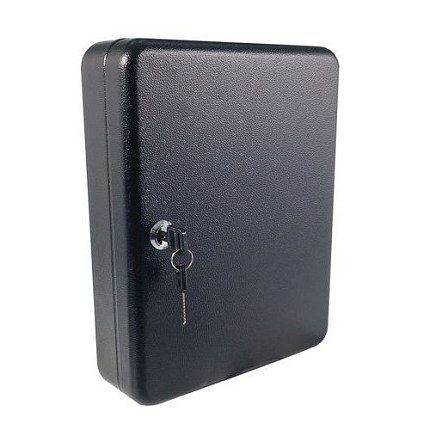 Skříňka na klíče Manutan Expert, 50 háčků, černá