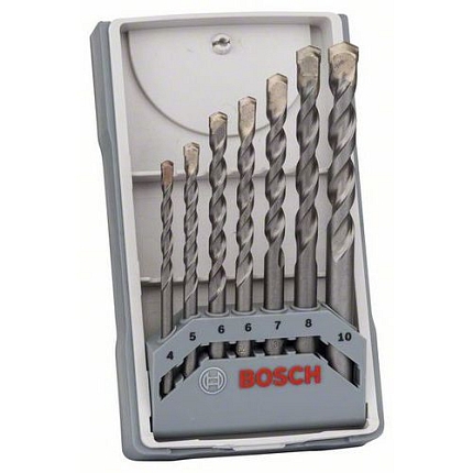Bosch - 7dílná sada vrtáků do betonu CYL-3 4; 5; 6; 6; 7; 8; 10 mm, 4 BAL