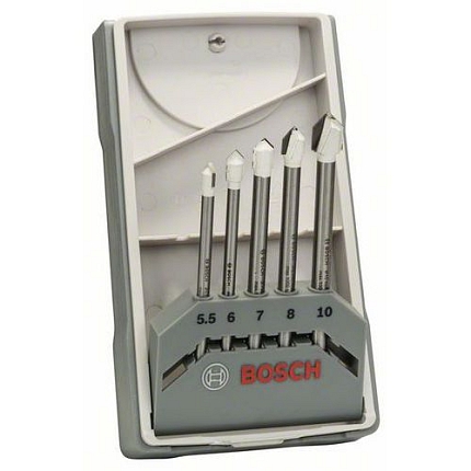 Bosch - 5dílná sada vrtáků na dlaždice CYL-9 Ceramic 5,5; 6,0; 7,0; 8,0; 10,0 mm