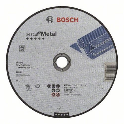 Bosch - Řezné kotouče rovné Best for Metal