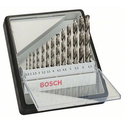 Bosch - Sada vrtáků do kovu Robust Line HSS-G, 13dílná, 135° 1,5; 2; 2,5; 3; 3,2; 3,5; 4; 4,5; 4,8; 5; 5,5; 6; 6,5 mm, 135°