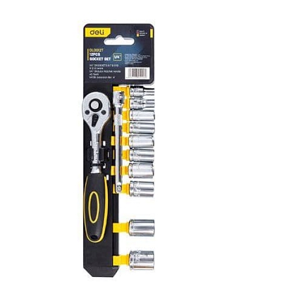 Sada gola 1/4' Deli EDL0012T, 12 ks