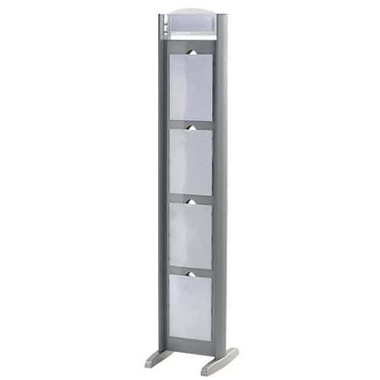 Stojan na prospekty Totem Paperflow, 8 přihrádek