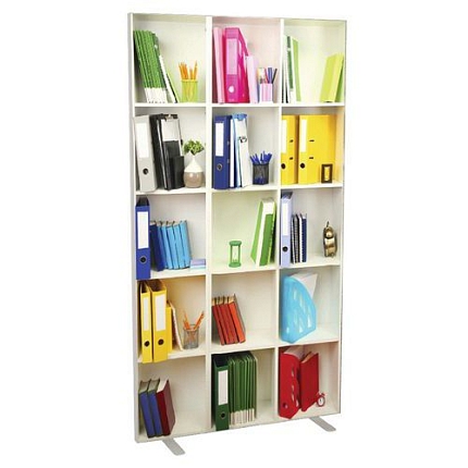 Paraván Manutan Expert Easy Office, 94 x 174 x 39 cm, knihovna