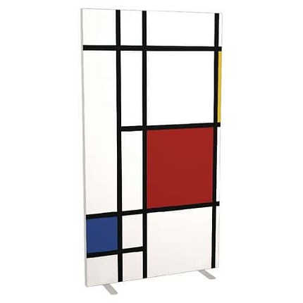 Paraván Manutan Expert Easy Office, 94 x 174 x 39 cm, čtverce