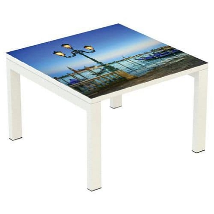 Konferenční stolek Manutan Expert Easy Office, 60 x 60 cm, laguna