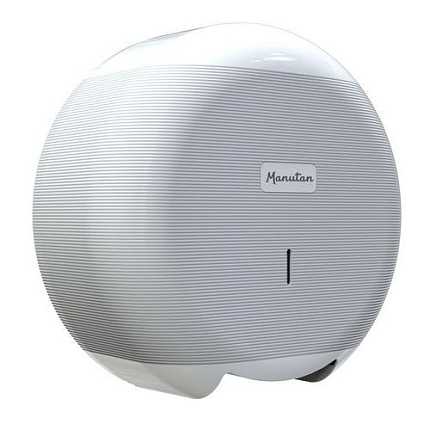 Zásobník toaletního papíru Jumbo Manutan Expert, 100% recyklovaný ABS, průměr role 208 mm