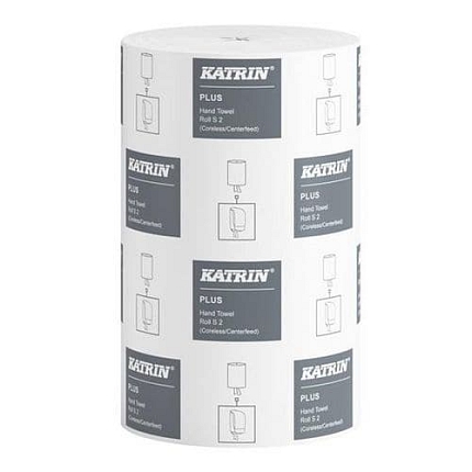 Papírové ručníky Katrin Plus 2vrstvé, 261 útržků, bílé