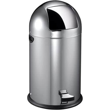 Odpadkový koš Kickcan 40 l z matné nerezové oceli