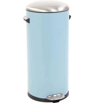 Odpadkový koš s nožním pedálem Belle Deluxe 30 l světle modrý – EKO