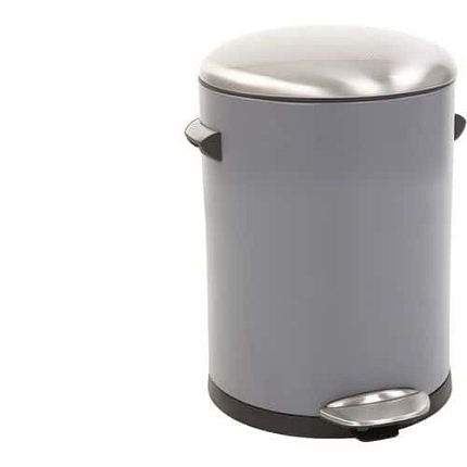 Odpadkový koš s nožním pedálem Belle Deluxe 5 l šedý – EKO