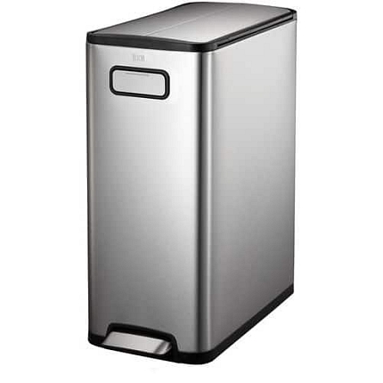 Odpadkový koš Ecofly Step Bin 45 l z nerezové oceli – EKO